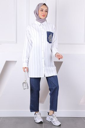 ست بالاتنه و پائین تنه حجاب آبی زنانه رگولار İmajButik - کد 922774835