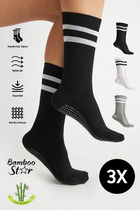 جوراب یوگا رنگی bamboo star - کد 923597113