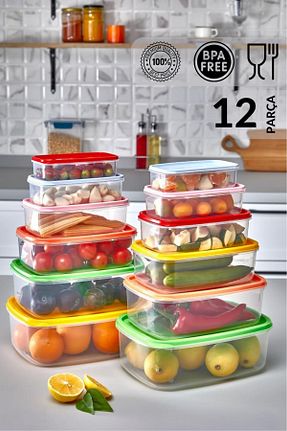 ظرف نگهداری رنگی پلاستیک HOMENIVA - کد 797541319