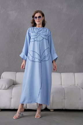 لباس آبی زنانه بافتنی Miss Allos - کد 922779940