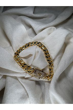 دستبند استیل (فولاد) طلائی زنانه استیل (فولاد) Volse - کد 922806283