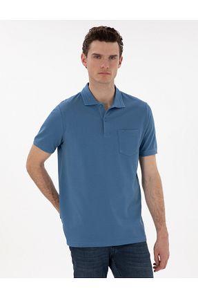 پولوشرت آبی مردانه %100 پنبه Pierre Cardin - کد 922805309