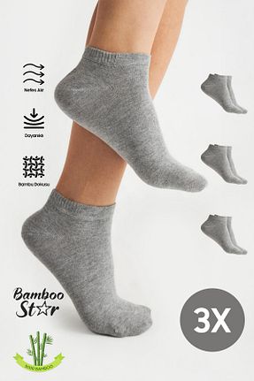 جوراب طوسی زنانه بامبو bamboo star - کد 922801566