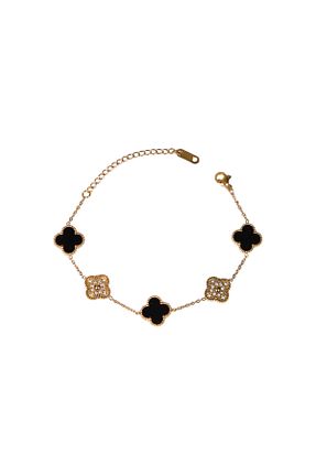 دستبند استیل (فولاد) زرد زنانه استیل ضد زنگ ATALYA ACCESSORY - کد 922804179