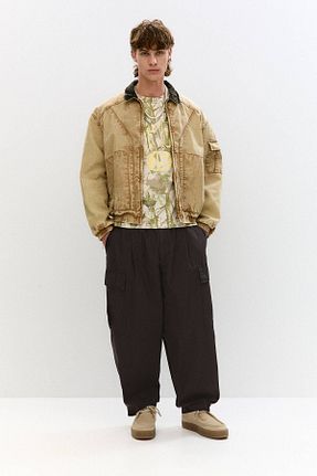 شلوار مشکی مردانه پنبه ای Pull & Bear - کد 922803700