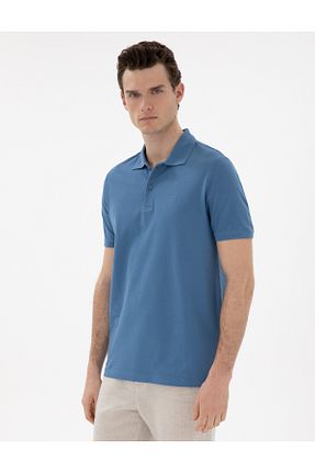 پولوشرت آبی مردانه %100 پنبه Pierre Cardin - کد 922807452