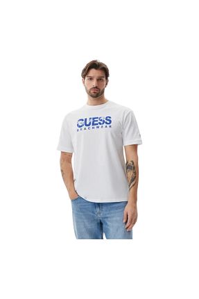 تیشرت سفید مردانه رگولار Guess - کد 922808643