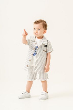 ست نوزادی رنگی بچه گانه پنبه ای JNF kids - کد 923623199