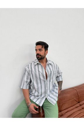پیراهن خاکی مردانه رگولار SCSARVİN - کد 922830995
