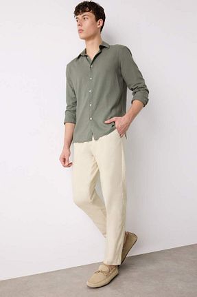 شلوار بژ مردانه پارچه Defacto - کد 929071856