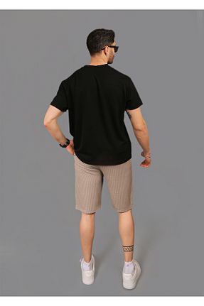 شلوارک و برمودا قهوه ای مردانه پنبه پلی استر EydaMoon - کد 922877801