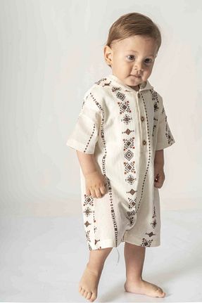 سرهمی خواب سفید بچه گانه پنبه ای ESLENZA - کد 929589117