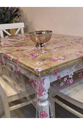 رومیزی صورتی پلی استر Başak Ev Tekstili - کد 923664523