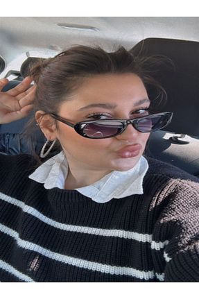 عینک آفتابی مشکی زنانه 50 MONCY BUTİK - کد 921968243