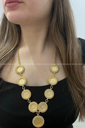 گردنبند استیل ( فولاد ) متالیک زنانه استیل (فولاد) ROSELİNNA - کد 897061063