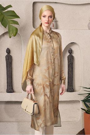 تونیک حجاب متالیک زنانه پلی استر Alvina - کد 922907223