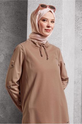 شال بژ زنانه پلی استر Alvina - کد 874718256