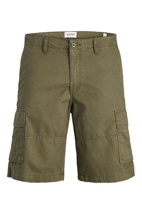 شلوارک و برمودا خاکی مردانه بافت Jack & Jones - کد 922970162