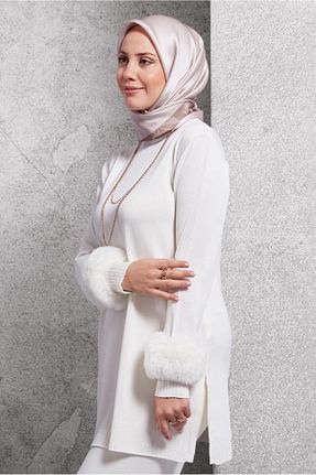 روسری بژ پلی استر Alvina - کد 886652939