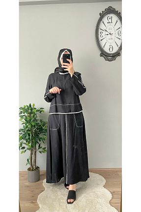 ست بالاتنه و پائین تنه حجاب مشکی زنانه Relaxed Micca - کد 922970450