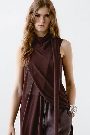 لباس قهوه ای زنانه بافتنی Massimo Dutti - کد 922983081