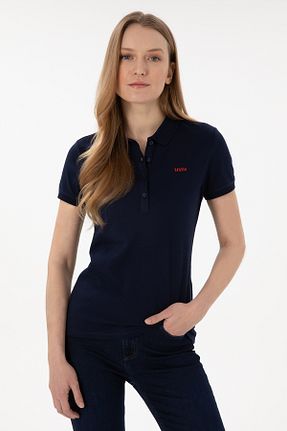 پولوشرت سرمه ای زنانه پنبه ای U.S. Polo Assn. - کد 923005761