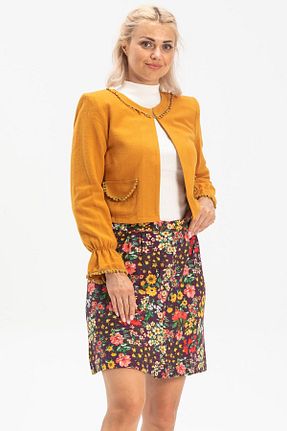 دامن بنفش زنانه پنبه ای Eliş Şile Bezi - کد 182768010