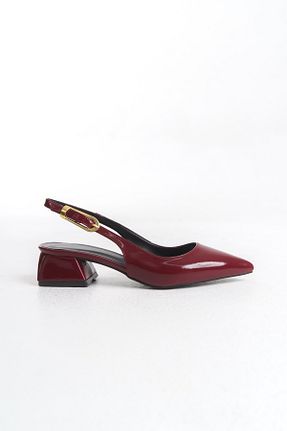 کفش پاشنه بلند کلاسیک زرشکی زنانه چرم لاکی Entella Store - کد 922496577