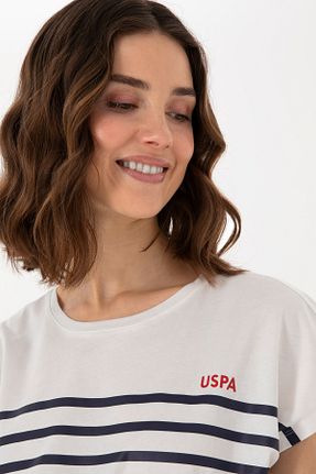 تیشرت نباتی زنانه رگولار U.S. Polo Assn. - کد 922991438