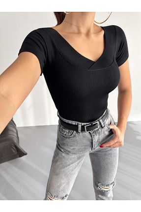 بلوز مشکی زنانه ساده BE CHİC - کد 922992070