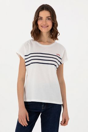 تیشرت نباتی زنانه یقه دوچرخه U.S. Polo Assn. - کد 922991438