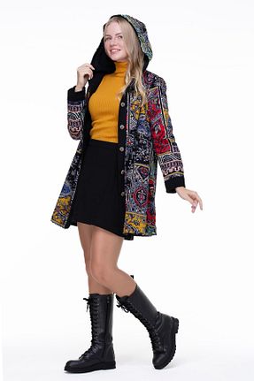 کت مشکی زنانه رگولار Eliş Şile Bezi - کد 65067464