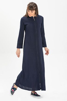 کلاه و ابایا سرمه ای زنانه پنبه ای Eliş Şile Bezi - کد 92945950