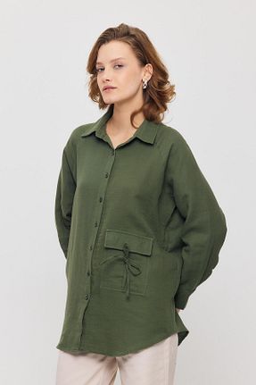 پیراهن خاکی زنانه رگولار Rays - کد 923184035