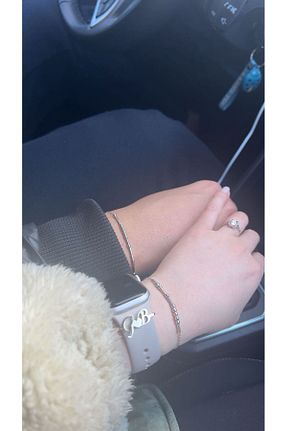 دستبند نقره رنگی زنانه 925 عیار nevamkuyumculuk - کد 899969251