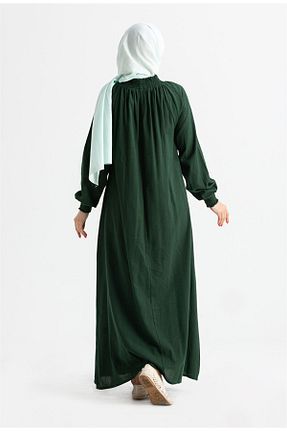 لباس حجاب سبز زنانه رگولار Eliş Şile Bezi - کد 314383910