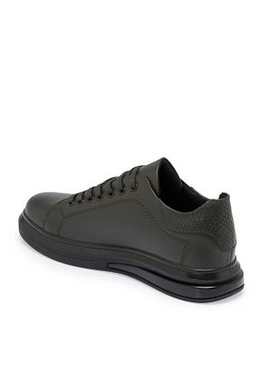 کفش اسنیکر سبز مردانه چرم اصل Tergan - کد 880095310
