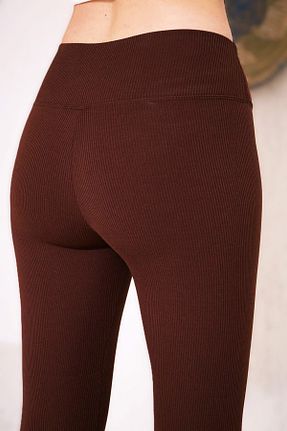 ساق شلواری قهوه ای زنانه پنبه - پلی استر - الاستین VOGSİNG - کد 923067807