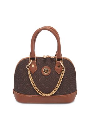 کیف دوشی قهوه ای زنانه چرم مصنوعی Tergan - کد 905974024