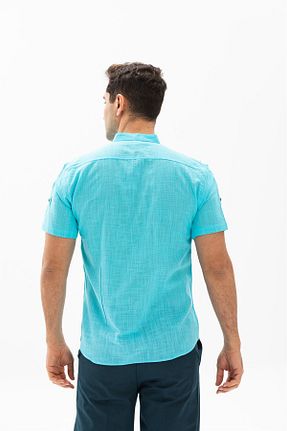 پیراهن سرمه ای مردانه رگولار Eliş Şile Bezi - کد 92975317