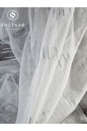 پرده توری بژ ریل دار Solinas Collection - کد 885718914
