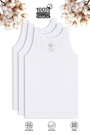رکابی سفید بچه گانه %100 پنبه ÖZKAN underwear - کد 31637781
