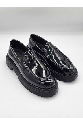 کفش لوفر مشکی زنانه چرم مصنوعی Zegeshoes - کد 921698117