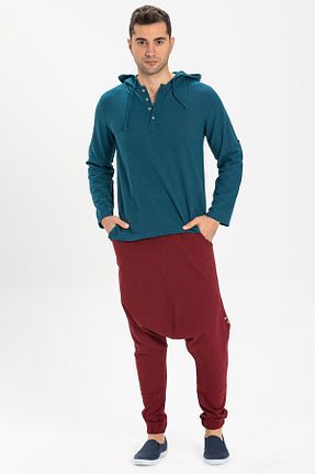 سوئیشرت آبی مردانه ساده Eliş Şile Bezi - کد 93084787