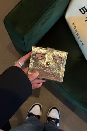 کیف پول طلائی زنانه klovi - کد 923241755