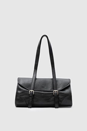 کیف دوشی مشکی زنانه چرم مصنوعی Butik - کد 923007992