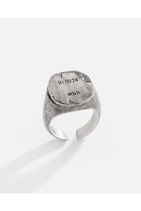 انگشتر نقره سفید مردانه 925 عیار MEKS PRIVE - کد 902797100