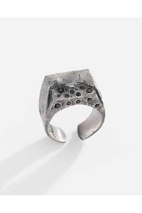 انگشتر نقره سفید مردانه 925 عیار MEKS PRIVE - کد 902797392