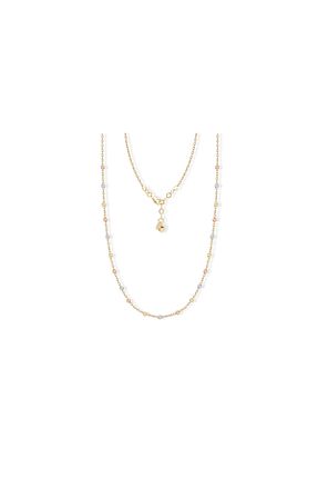 گردنبند طلا رنگی زنانه 14 عیار Diamond Line-Gülaylar - کد 904623318