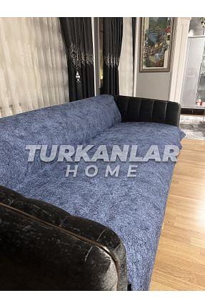 کاور مبل سرمه ای مخمل turkanlarhome - کد 923139432